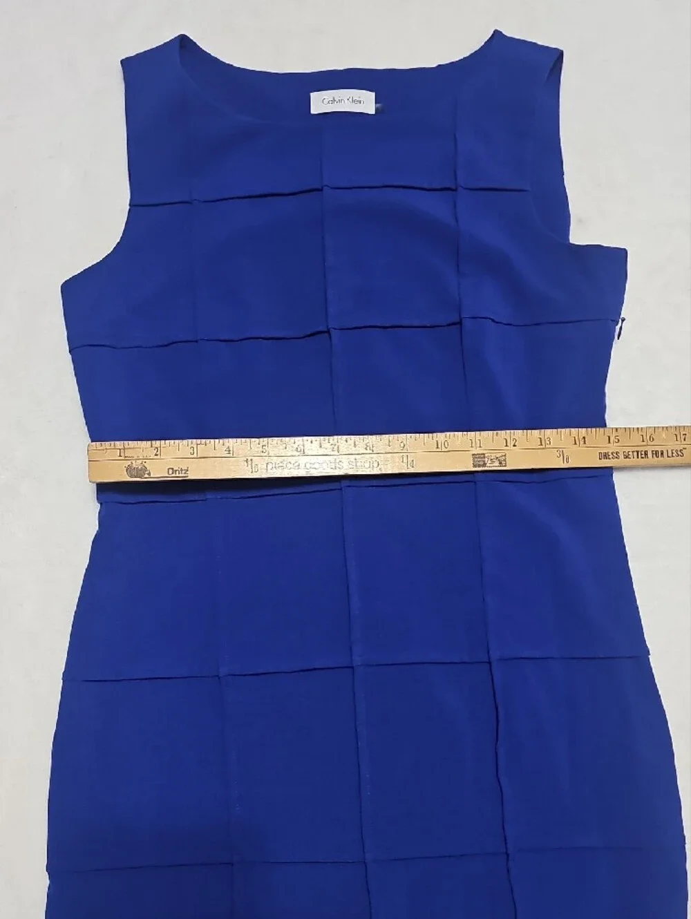 Calvin Klein Royal Blue Sleeveless‎ Midi Sheath Dress